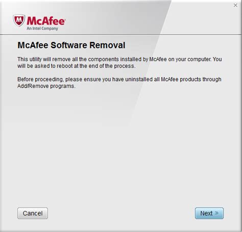télécharger mcafee software removal.